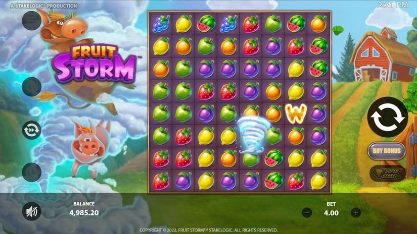 Fruit Storm slot screen 2