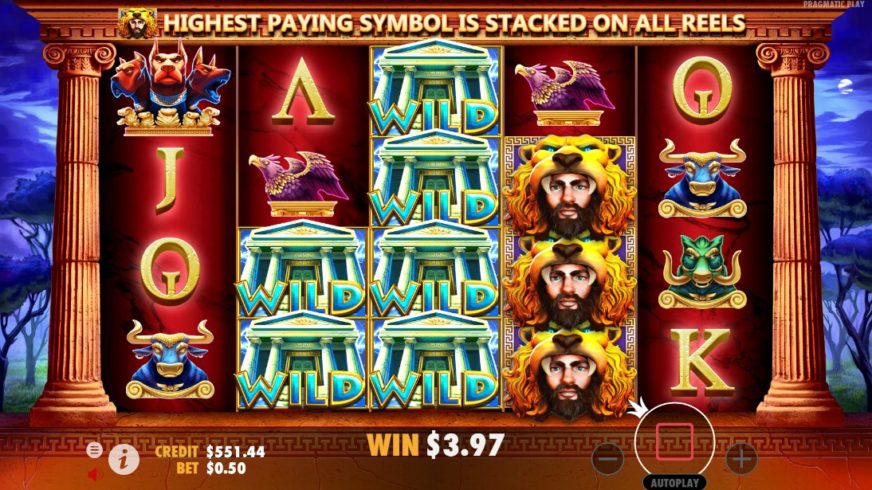 Hercules Son of Zeus slot screen 2