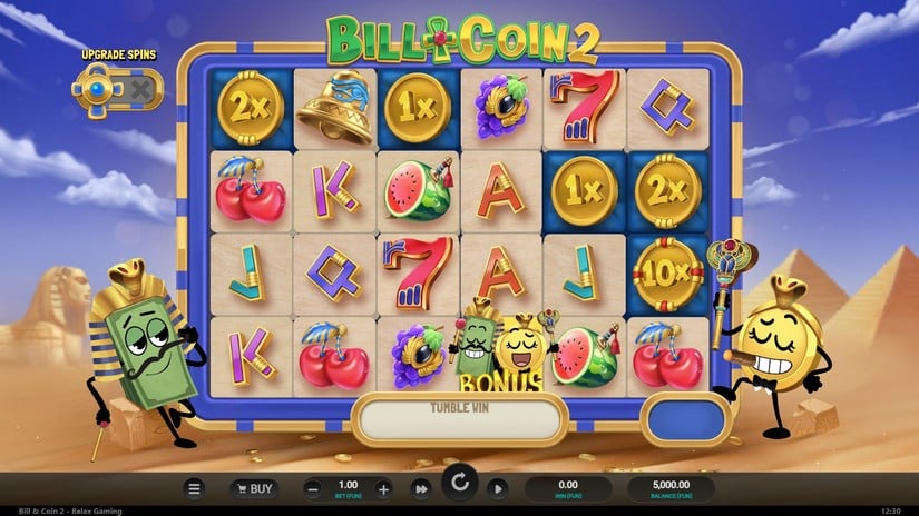 Bill & Coin 2: Mummy Mischief slot screen 1