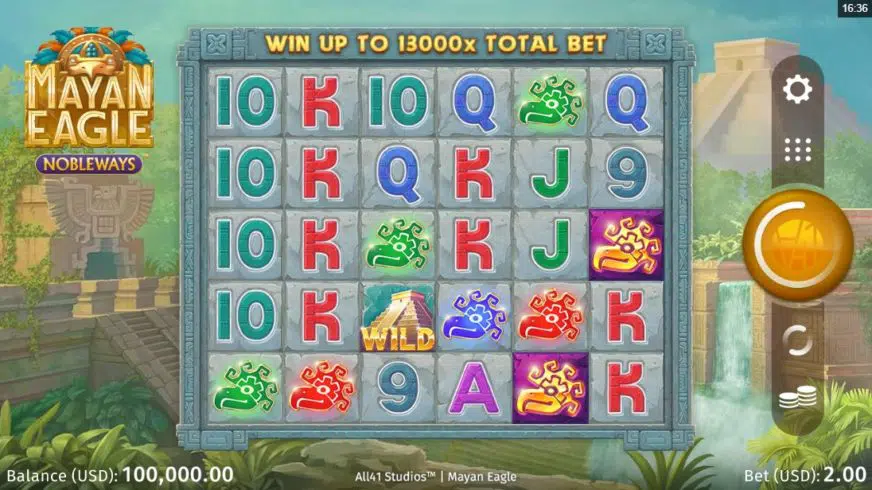 Mayan Eagle slot screen 1