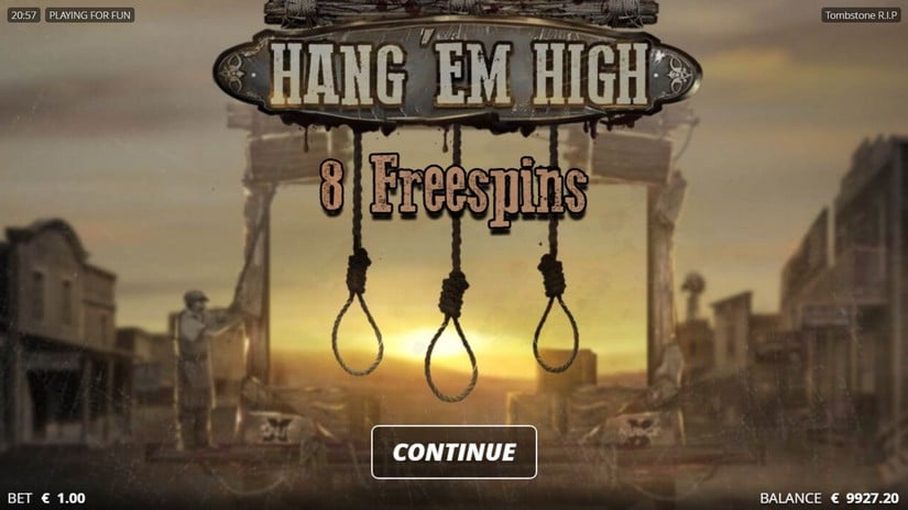 Tombstone RIP slot screen 3