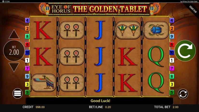 Eye of Horus: The Golden Tablet slot screen 1