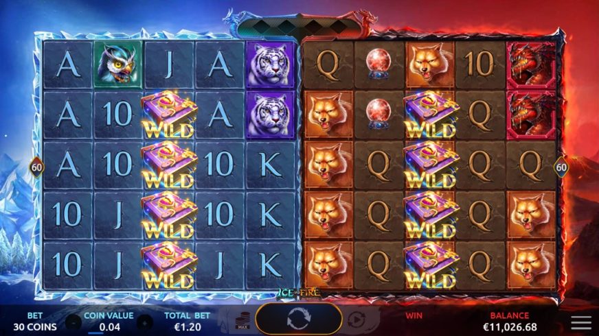 Ice and Fire slot screen 2