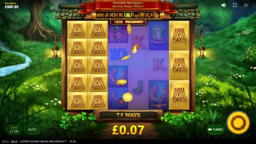 Leprechaun’s Magic Megaways slot screen 2