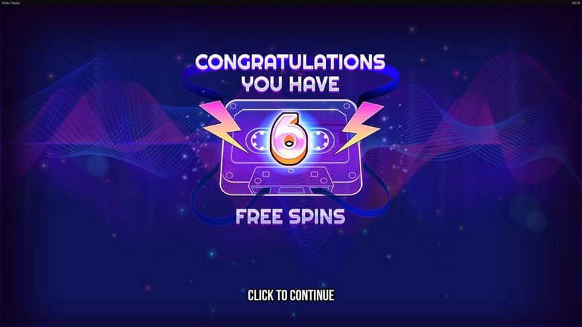 Retro Tapes slot screen 4