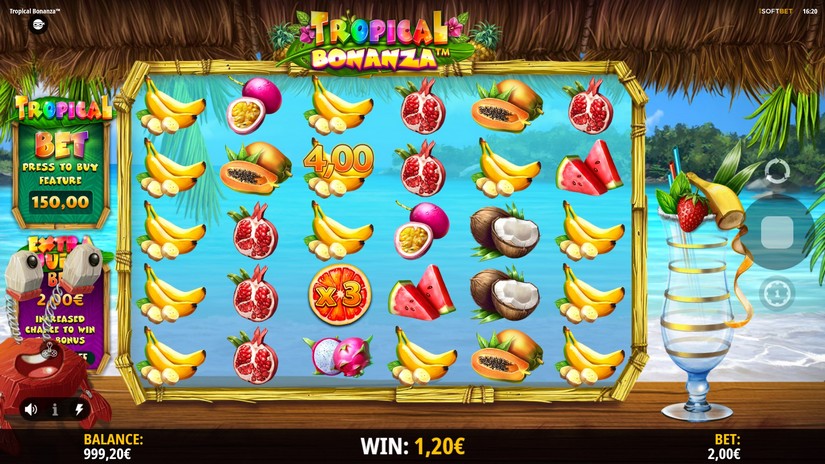 Tropical Bonanza slot screen 4
