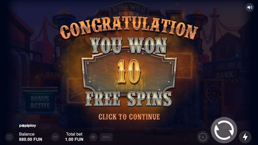 Wild Wild Bank slot screen 3