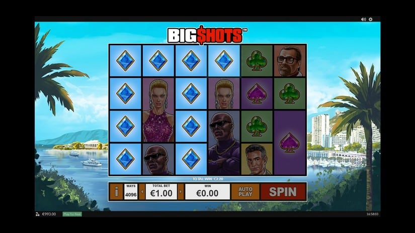 Big Shots slot screen 2