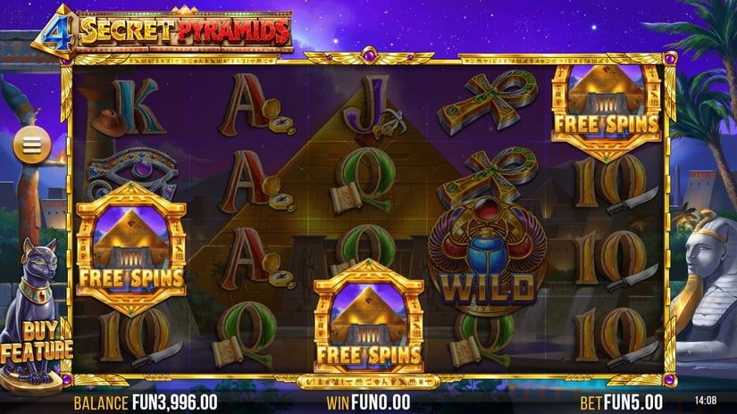 4 Secret Pyramids slot screen 4