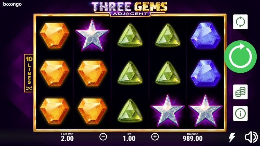 Three Gems slot screen 1