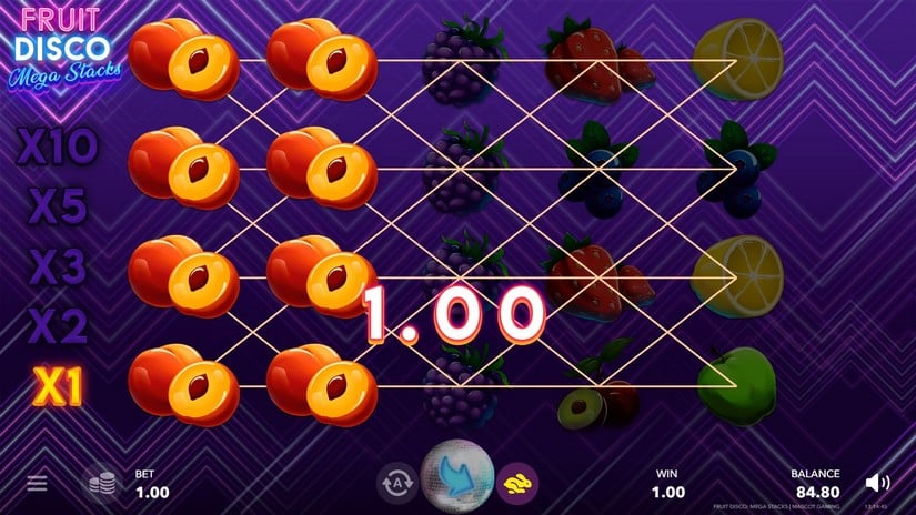 Fruit Disco: Megastacks slot screen 4