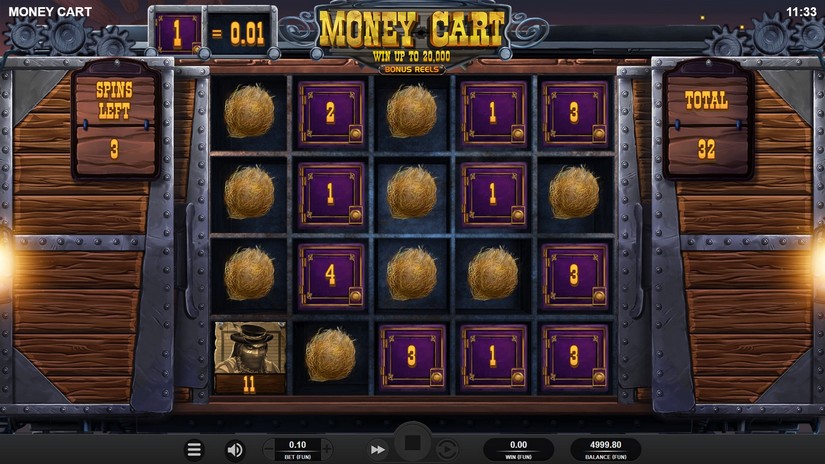 Money Cart Bonus Reels slot screen 3