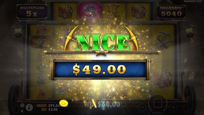 Old Gold Miner Megaways slot screen 8