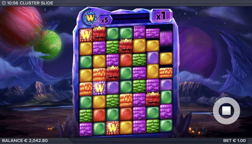 Cluster Slide slot screen 14