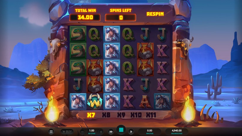 Celestial Buffalo slot screen 5