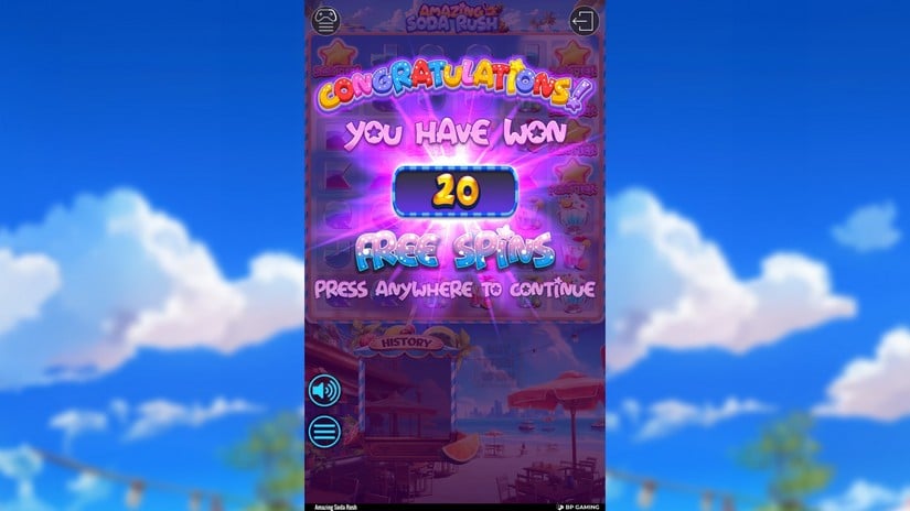 Amazing Soda Rush slot screen 3
