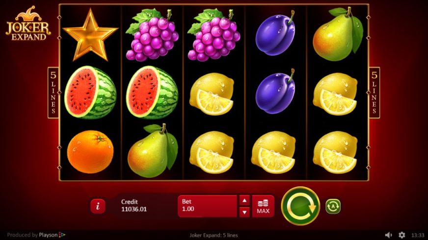Joker Expand: 5 lines slot screen 1