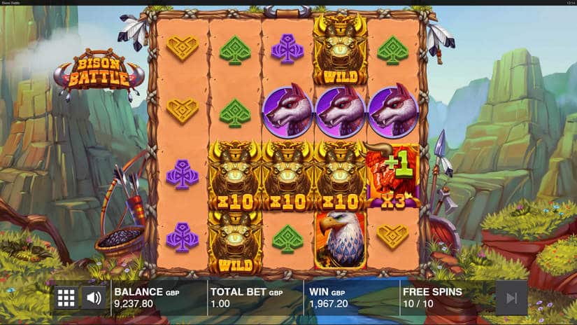 Bison Battle slot screen 4