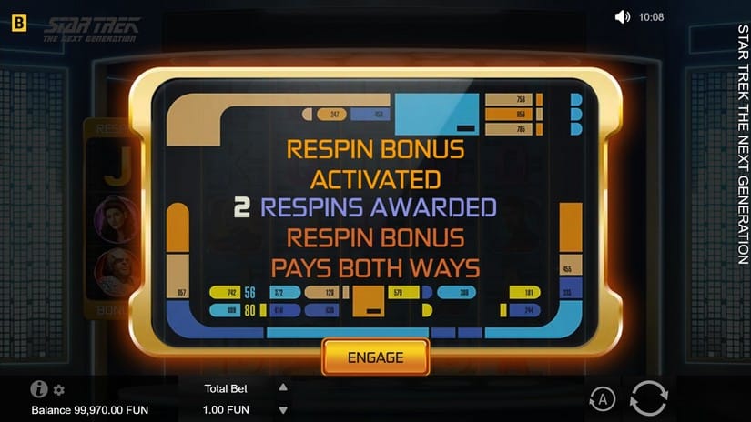 Star Trek The Next Generation slot screen 2