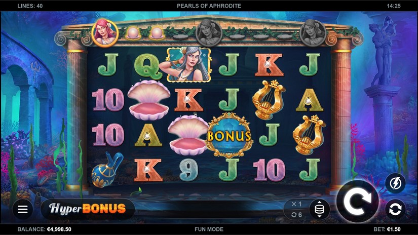 Pearls of Aphrodite slot screen 2