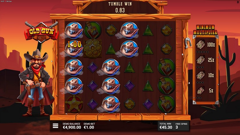 Old Gun slot screen 5