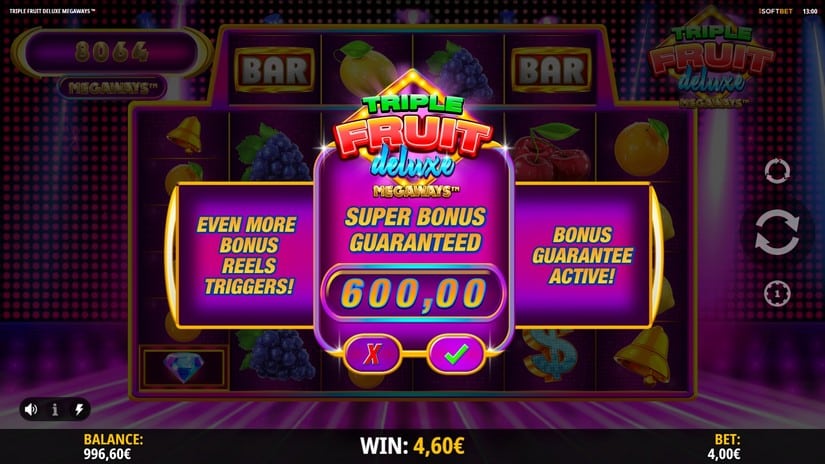 Triple Fruit Deluxe Megaways slot screen 3