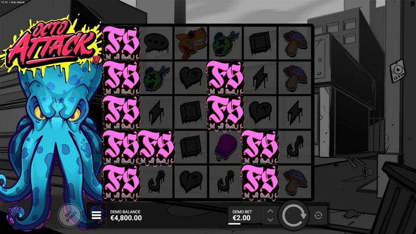 Octo Attack slot screen 2