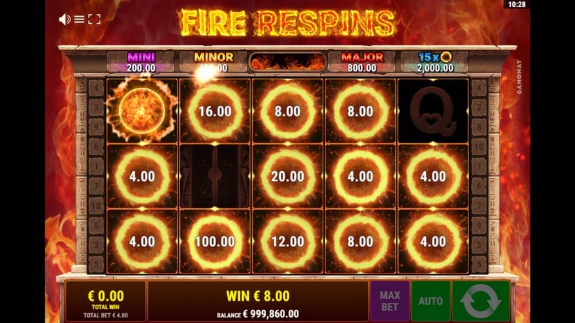 Alexandria Fire slot screen 7