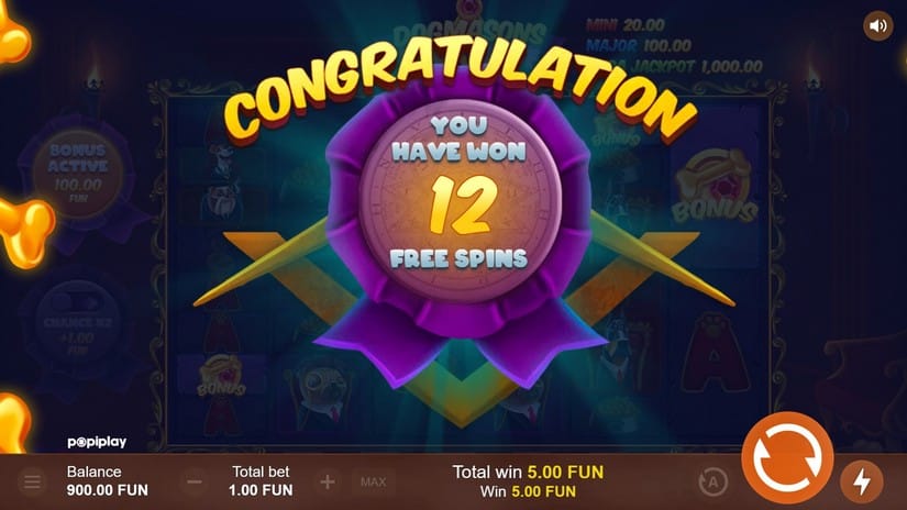 Dogmasons MegaWOOF slot screen 3