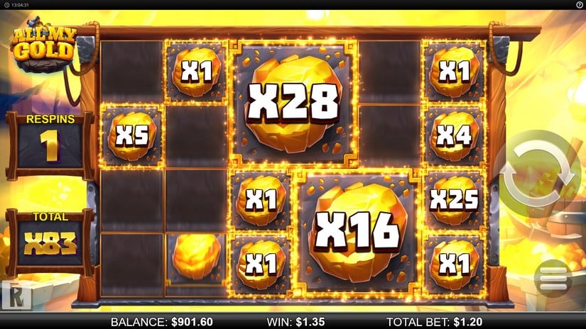 All My Gold slot screen 5