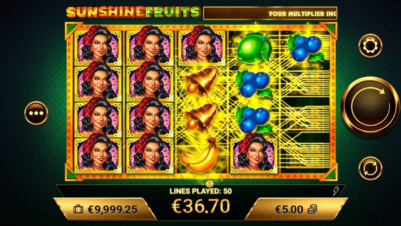 Sunshine Fruits slot screen 2