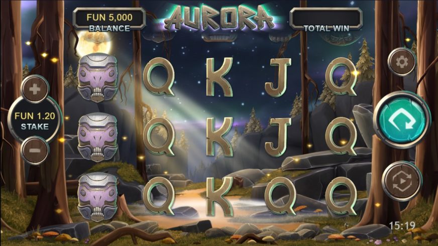 Aurora slot screen 1