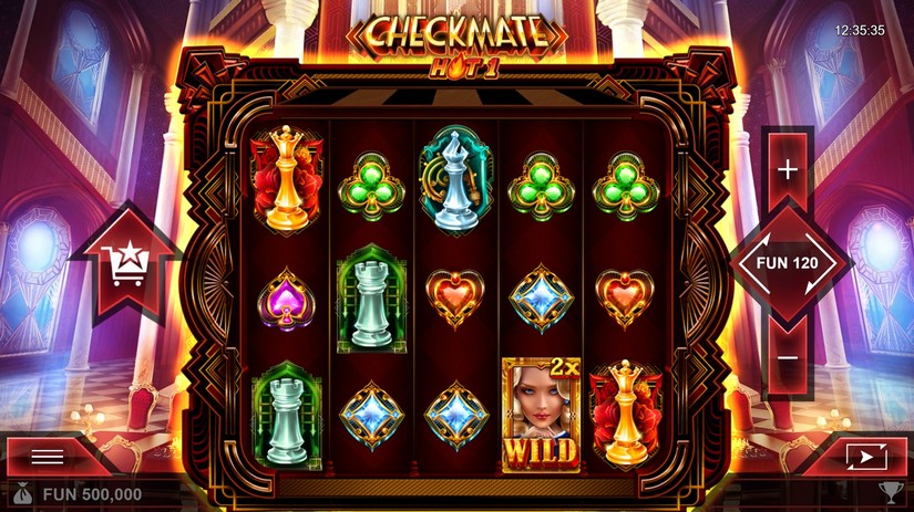 Checkmate Hot1 slot screen 1