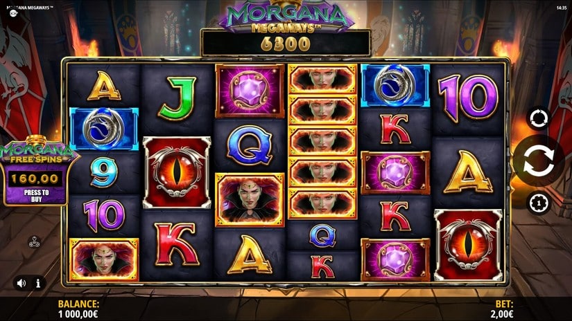 Morgana Megaways slot screen 1