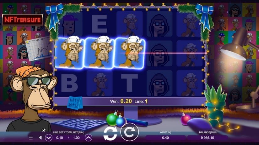 NFTreasure slot screen 3