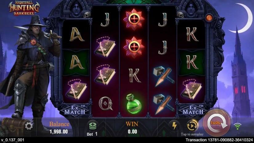 Nightfall Hunting slot screen 1