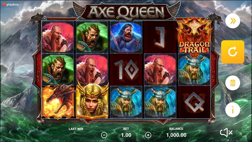 Axe Queen slot screen 1