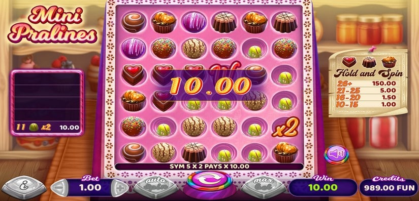 Mini Pralines slot screen 2