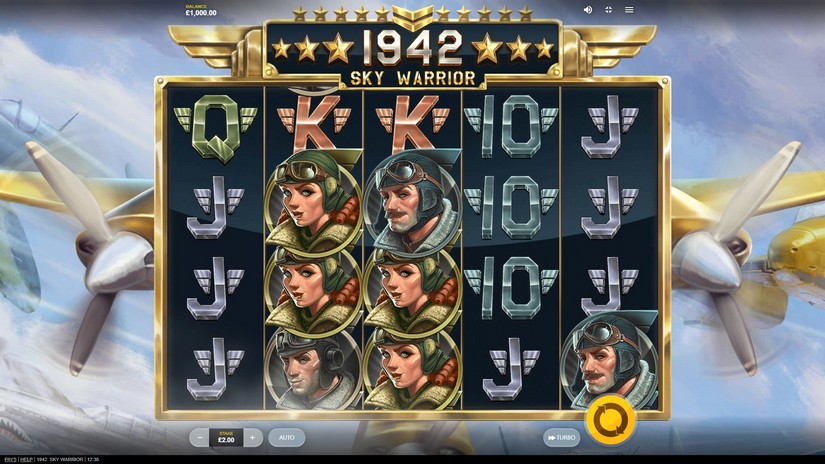 1942: Sky Warrior slot screen 1