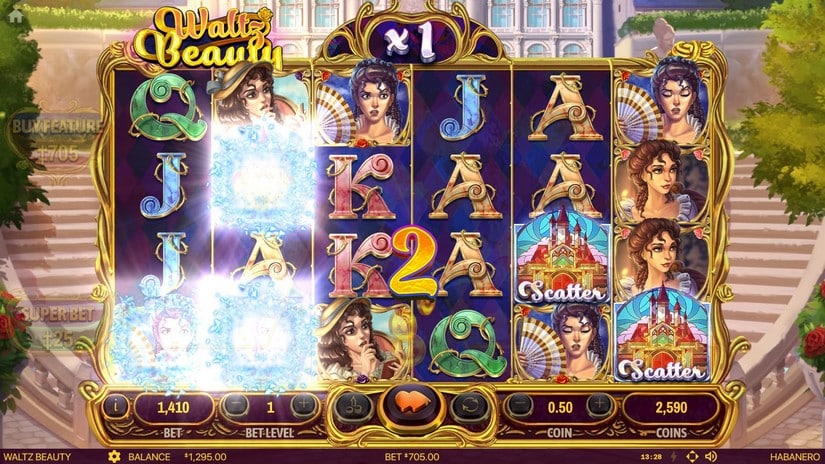 Waltz Beauty slot screen 2