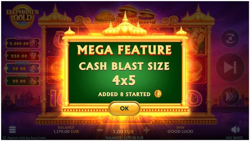 Elephant’s Gold: Buy Bonus Combo slot screen 2