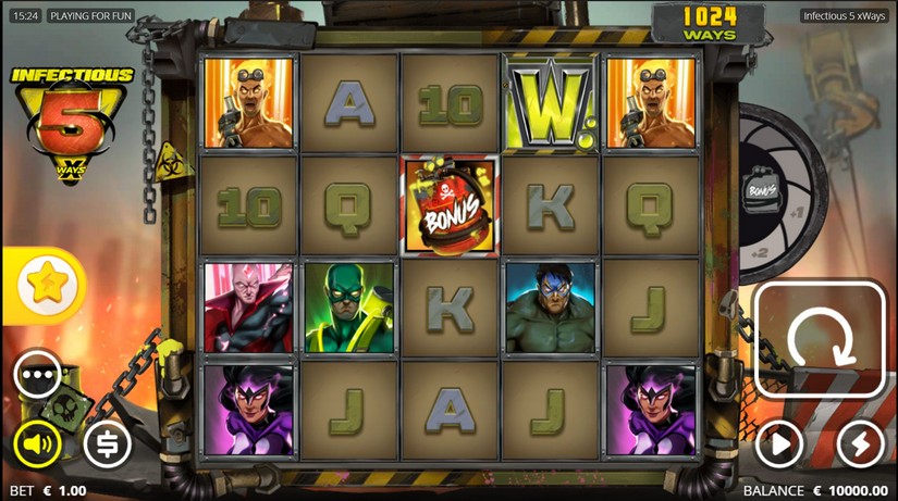 Infectious 5 slot screen 1