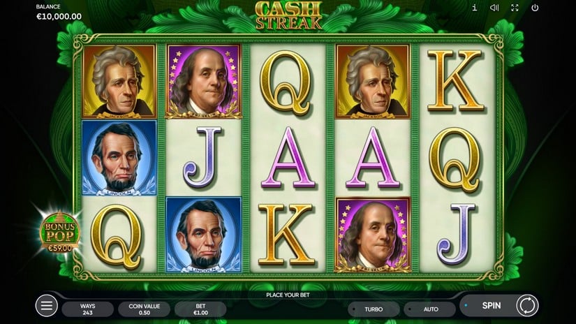 Cash Streak slot screen 1