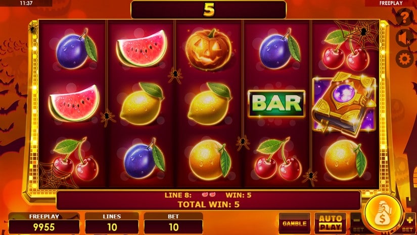 Book of Fruits Halloween slot screen 2