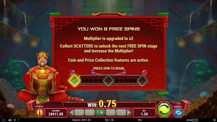 Temple of Prosperity slot screen 4