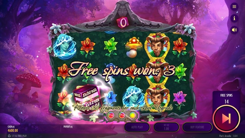 Pan’s Arcadia slot screen 4