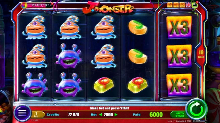 J-Monsters slot screen 3