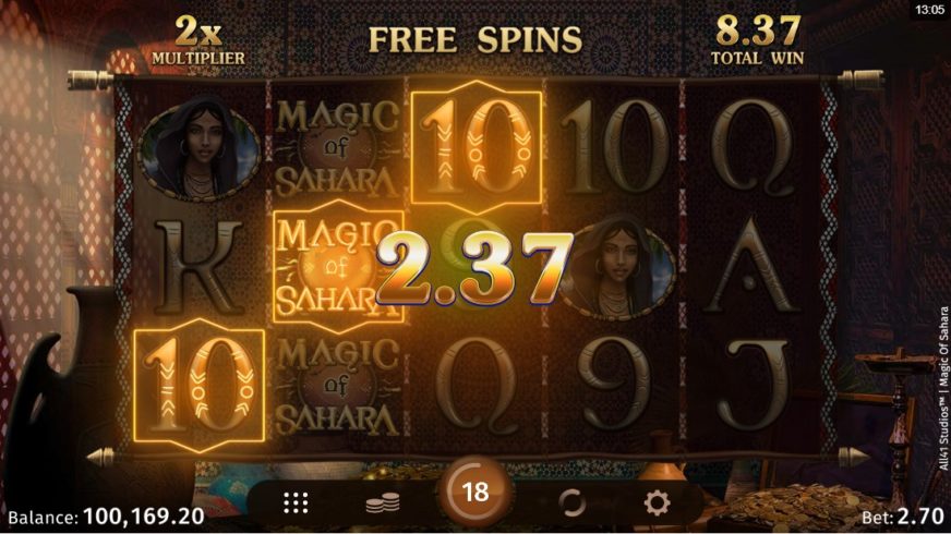 Magic of Sahara slot screen 5