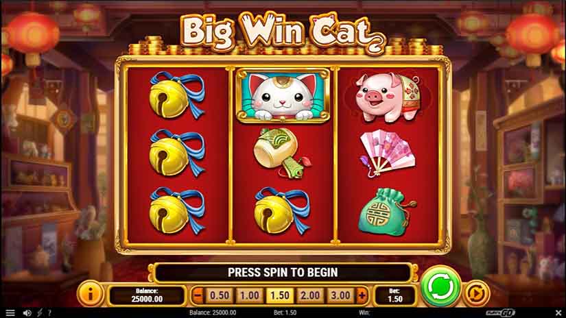 Big Win Cat slot screen 1