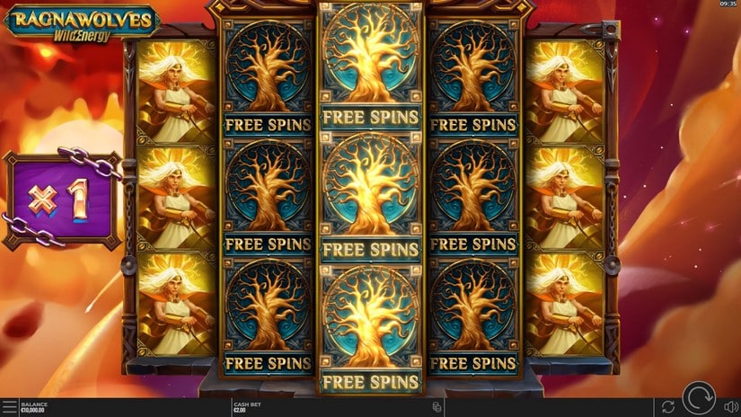 RagnaWolves WildEnergy slot screen 2